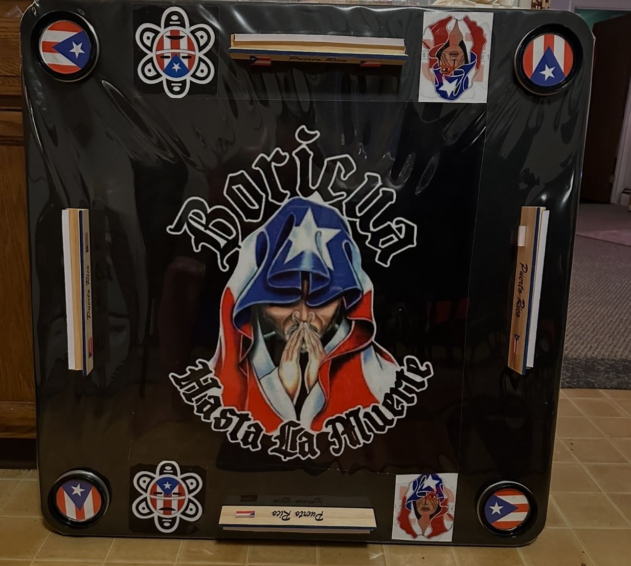 Brand New Custom Domino And Card Folding Table