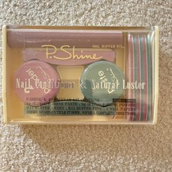 P. Shine Nail Buffer Kit - Pink and Green