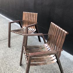 UNIQUE Copper/Steel Chairs 