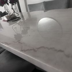 Juego De Comedor De 6 Sillas De Piedra 