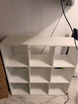 White Cube Storage Organizers – 6-Cube & 9-Cube Shelves (Set of 2)