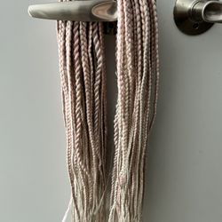 Handmade soft pink kanekalon 