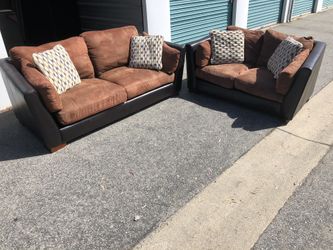 Couch Loveseat Set w washable covers