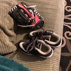 T-ball Glove & Nike Cleats & Pink Helmet (not Pictured)