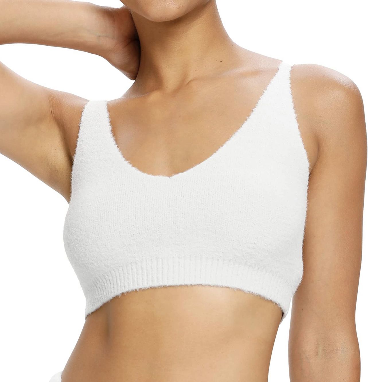 New Sexy Snuggle Sac Women's Basic Causal Tank Tops V Neck Sleeveless Knit Vest XL