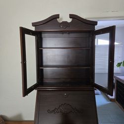  Secretary desk with hutch