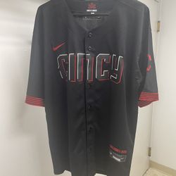 Cincinnati Reds Johnathan India stitched City Connect jersey message for size Availability 