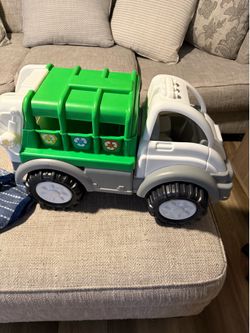 Set of 3 Large Plastic Toy Trucks