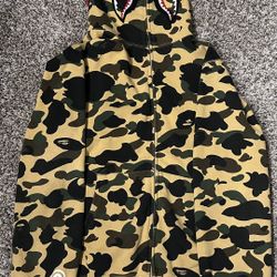 1st Camo yellow Bape Full Zip