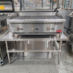 ***COMMERCIAL GRILL/CHARBROILER (PARRILLA/ASADORA COMERCIAL)***