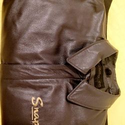 Snap On Retro Leather Jacket XL