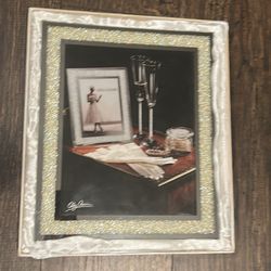 Oleg Cassini Crystal Diamond 8x10 Picture Frame