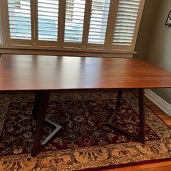 Wooden dining table