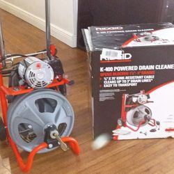 K400 powered drain cleaner