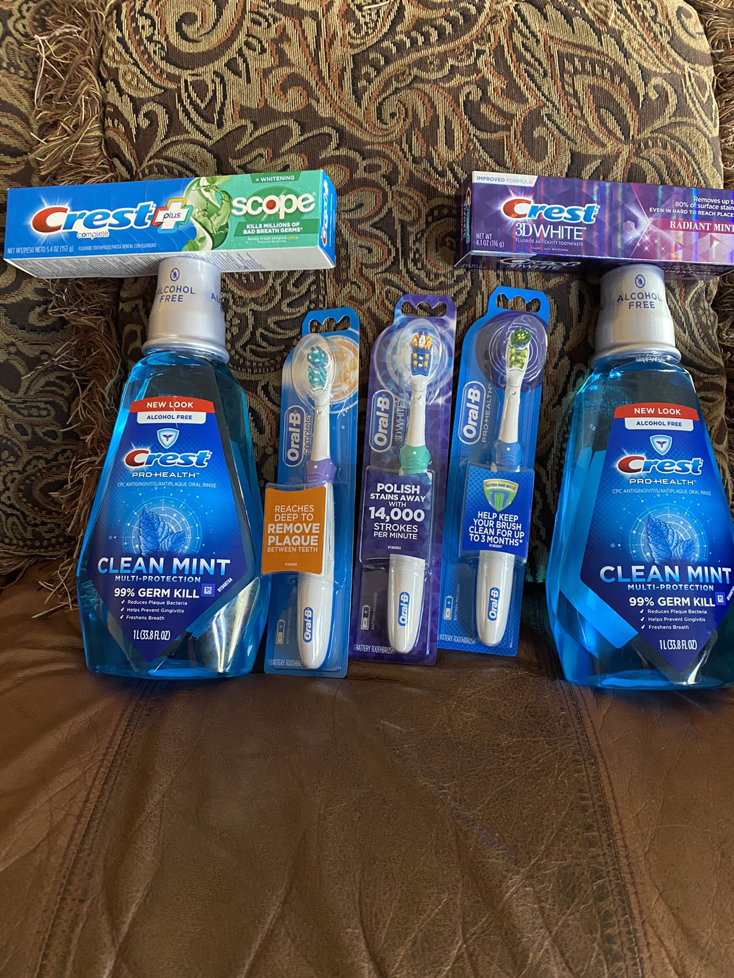 Crest & oral b electric toothbrush bundle