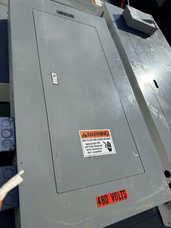 Square D 125 Amp Main Breaker 3 Phase 480v Indoor Electrical Panel Board 