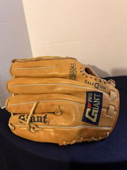 Vintage Baseball Glove All Leather Pro Gaint Size 13-13.5