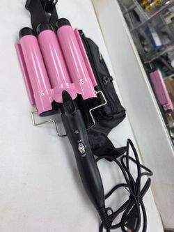 5-Barrel Hair Waver Curling Iron Pink
