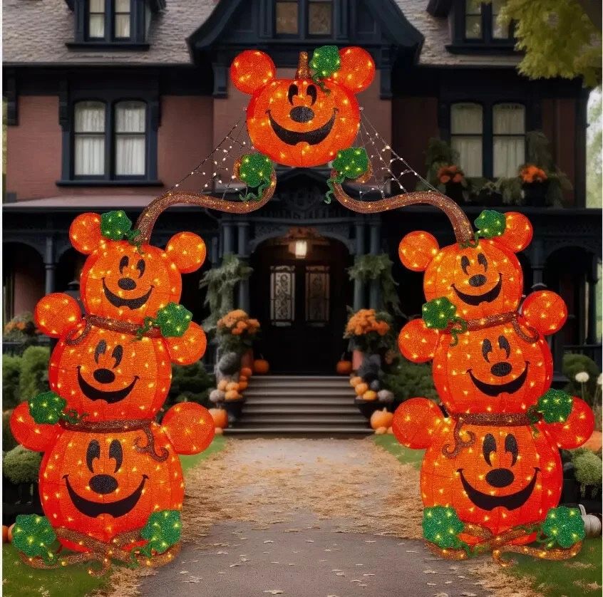 Brand New 9ft Disney Pumpkin Arch