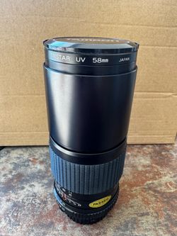 Tamron-F 200mm f/3.5 manual-focus telephoto lens