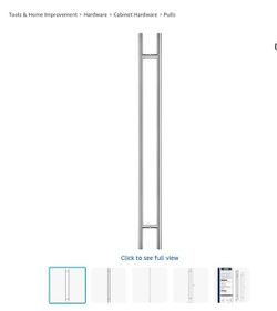 60in Ladder Door Pull Handle – Brushed Stainless Steel E59