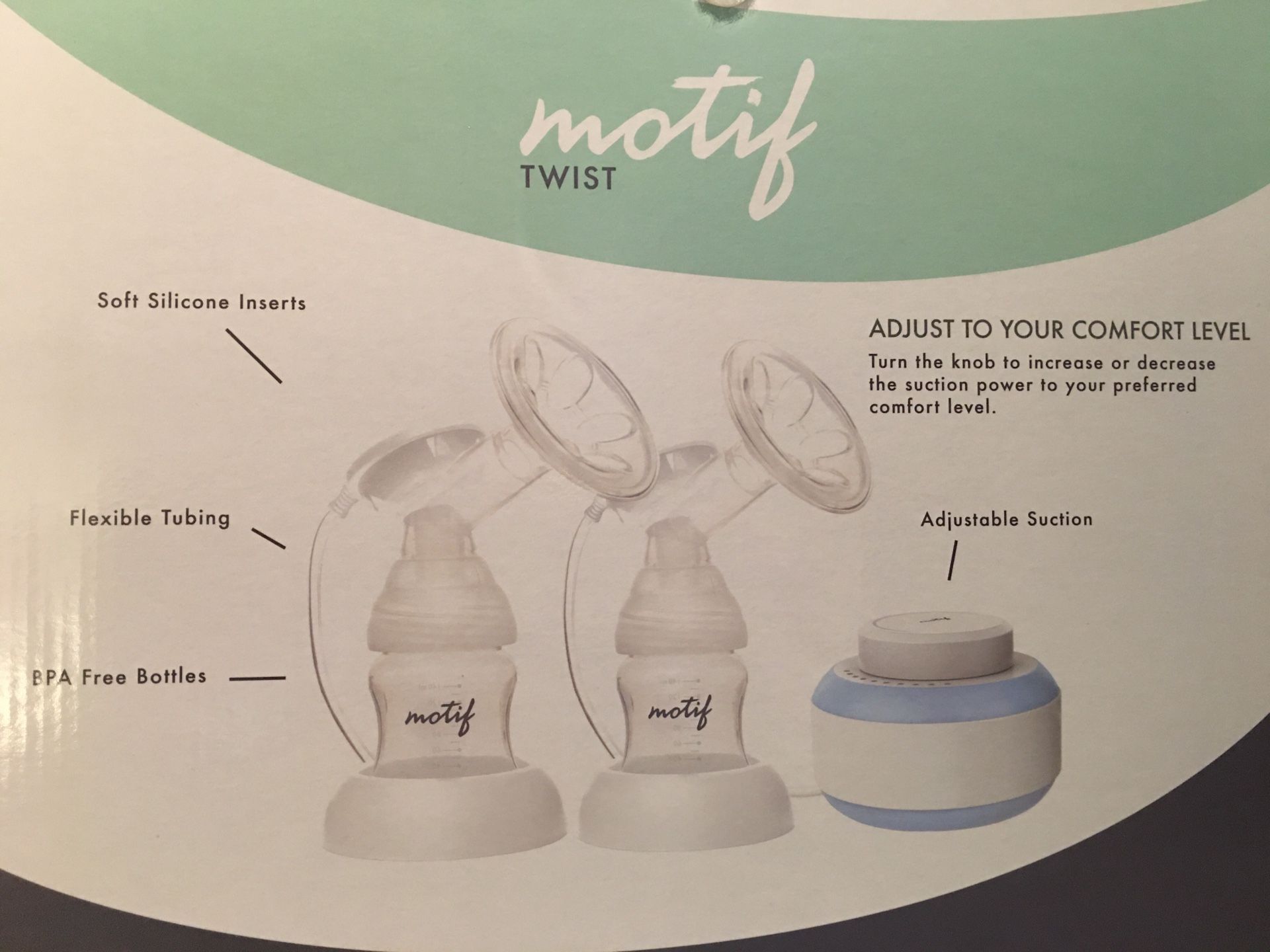 MOTIF TWIST Double Electric Breast Pump BPA Free