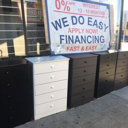 Chest 5 Drawers In Any Color New 