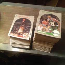 Stacks Of 1990 Hoops Basketball 