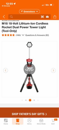Milwaukee M1 18 rocket light
