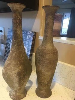 Brown vases