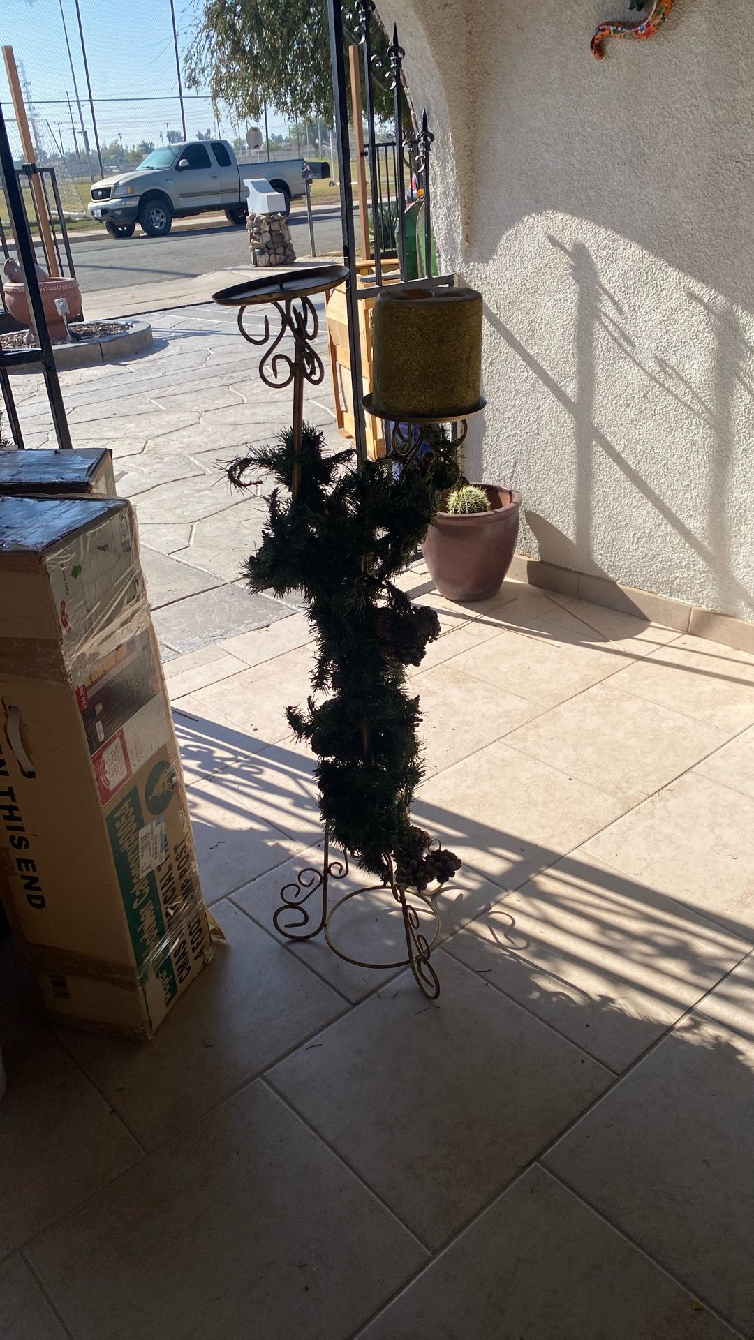 Porta velas Navideño