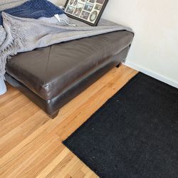Giant Leather Ottoman 