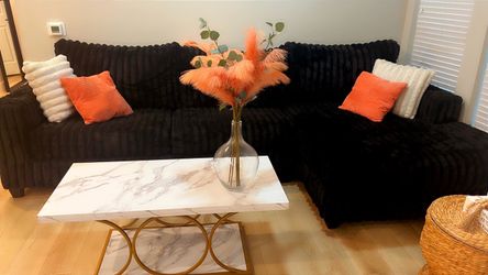 Black Sectional Almost New