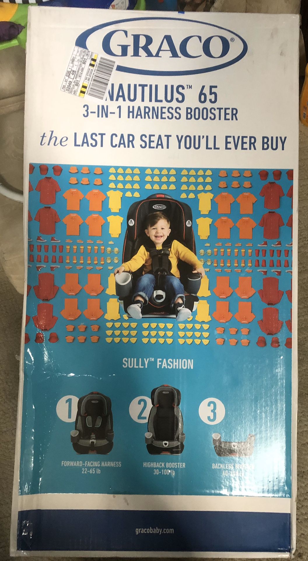 BRAND NEW IN BOX Graco Nautilus 65 3 in 1 Car Seat Harness Booster