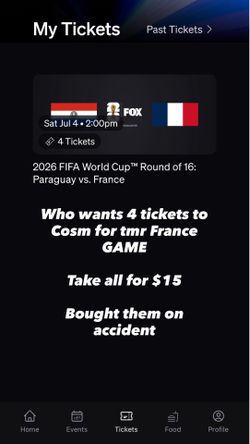France cosom tickets