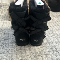 Tall Black Bailey Bow II UGG boots