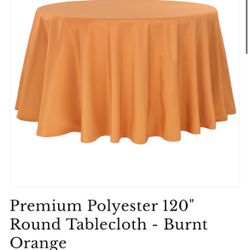 120” Round Tablecloths 
