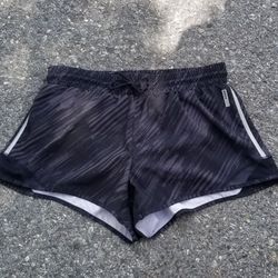 RBX Womans Black & Grey Shorts (L) 