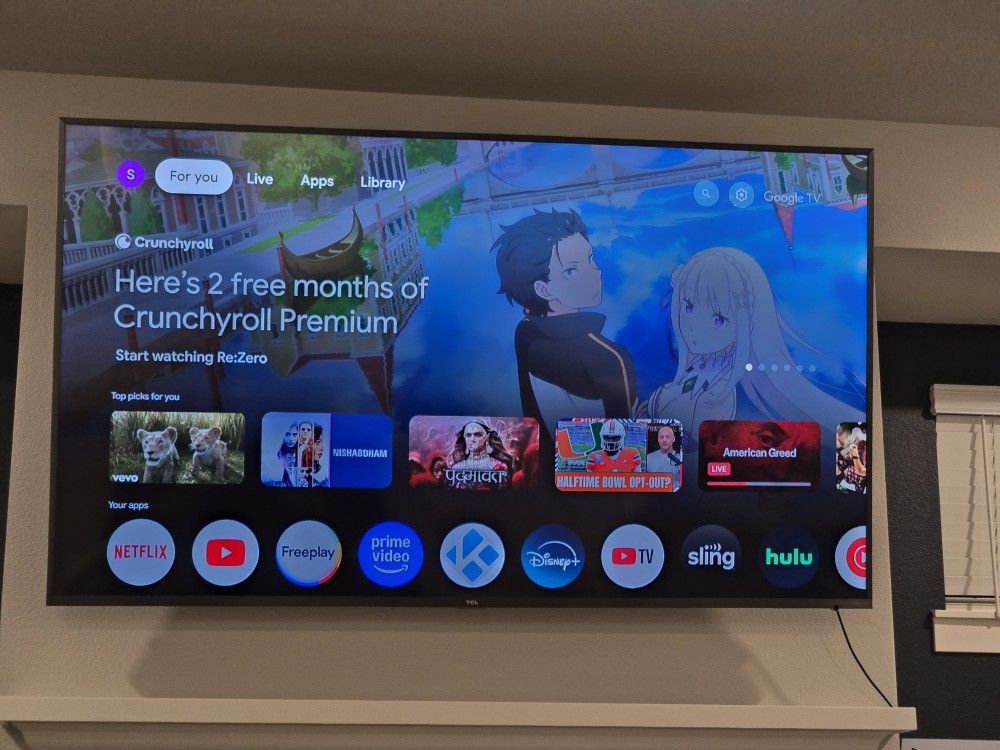 75 Inch TCL Roku TV MODEL 75R615