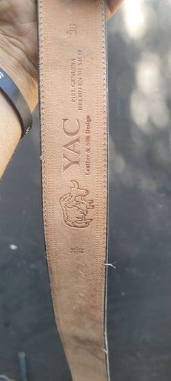 Yac leather belt