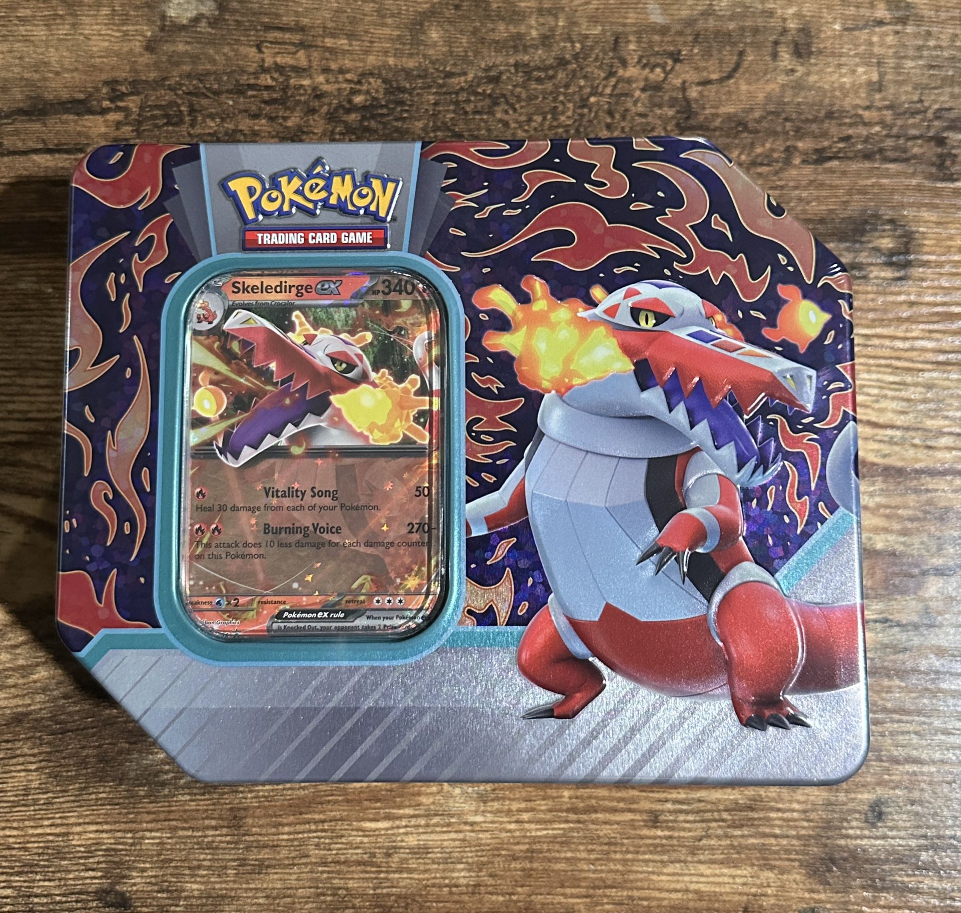 🔥Paldea Partners Tin - Skeledirge Ex Sealed🔥