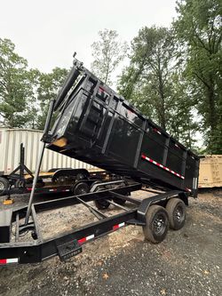 🔥💪🏻Panther Cargo 7x14 Dump Trailer — BRAND GPS TRACKED🔒