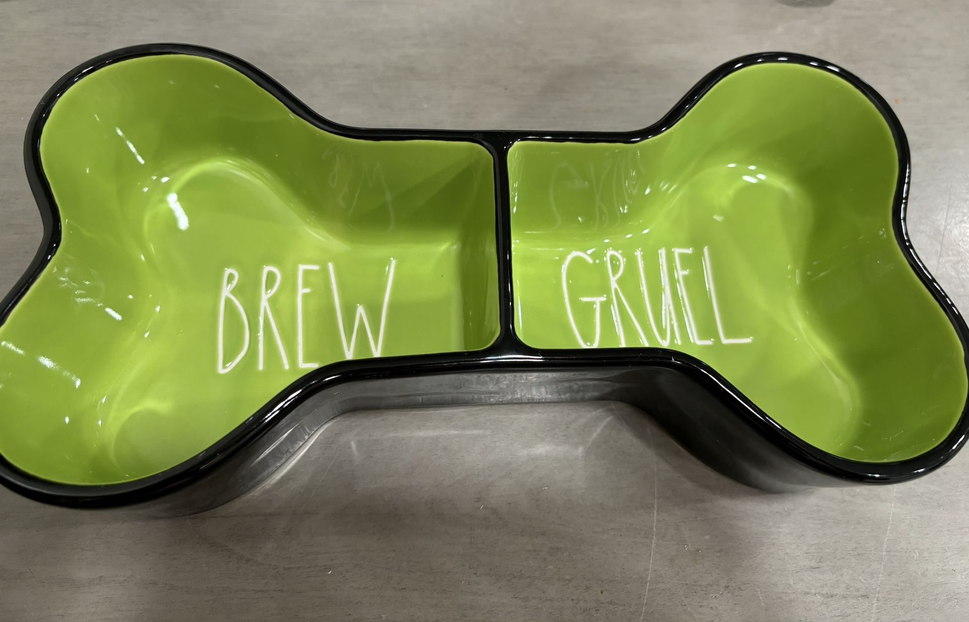 Bone Shaped Dog Bowl