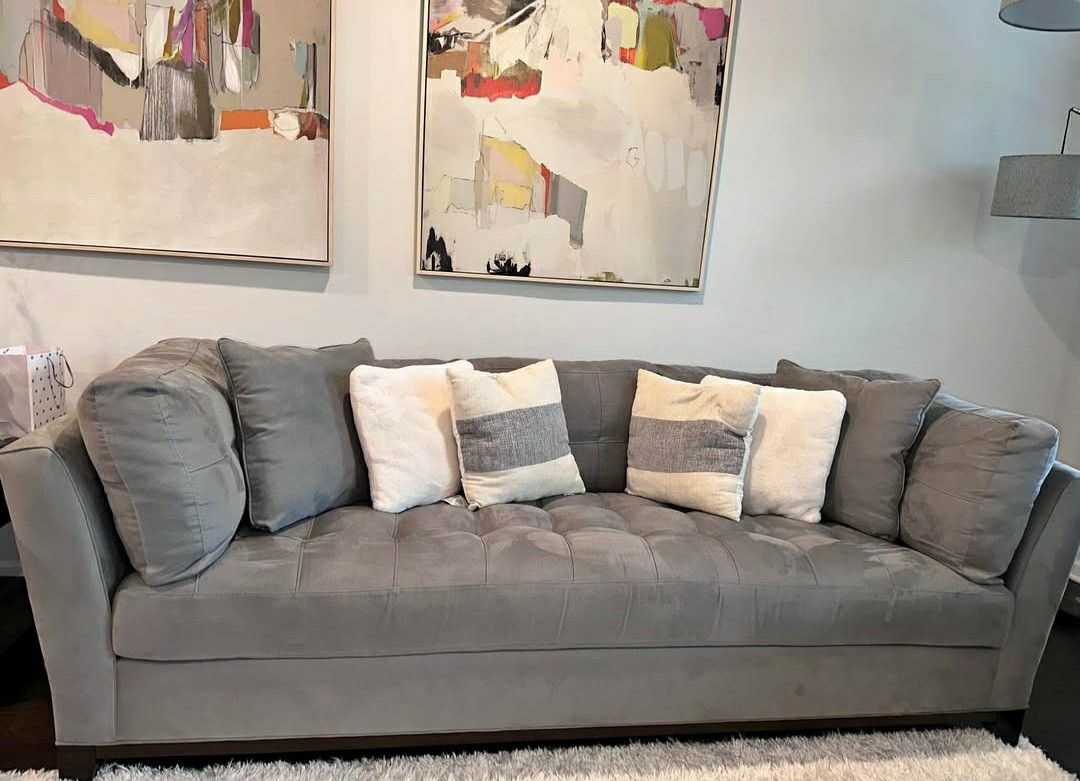 CINDY CRAWFORD GRAY SOFA