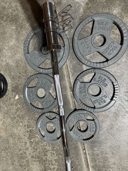 Olympic Weights Curl Bar Set