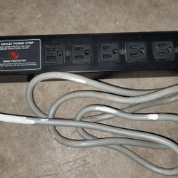 Archer 6 Outlet Power Strip, Wall Mountable