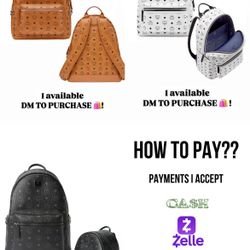 Mcm Backpack Black,white,brown 