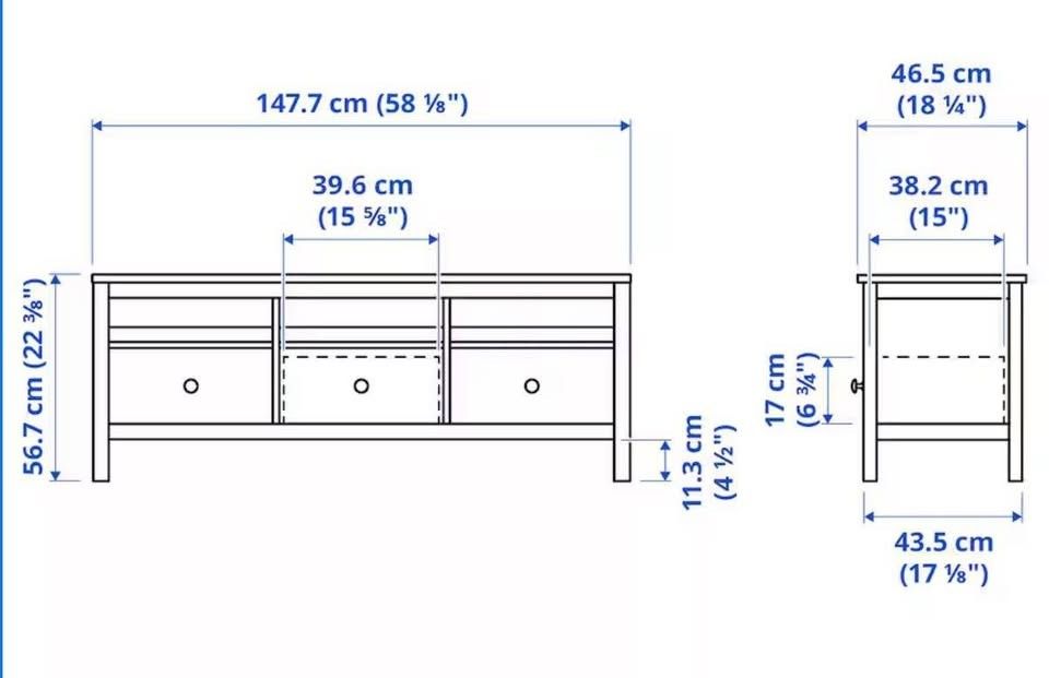 Hemnes 8-drawer Dresser, White 63×37 3/4