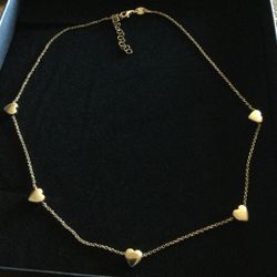 Heart shape Roses Gold Chain