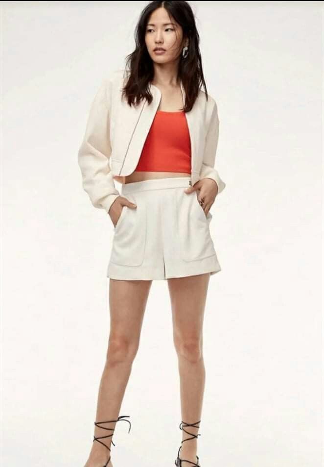 Wilfred Clovis Cropped Bomber Jacket NWT